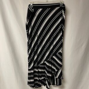 Striped, flounced maxi skirt from Chico’s